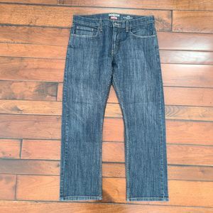 Denizen Levis 218 Jeans Men's 34x29 (34x30 Tag) Slim Staight Fit Blue Dark Wash